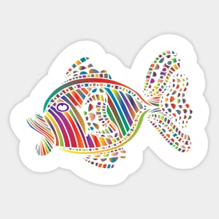 Colorful Fish Sticker